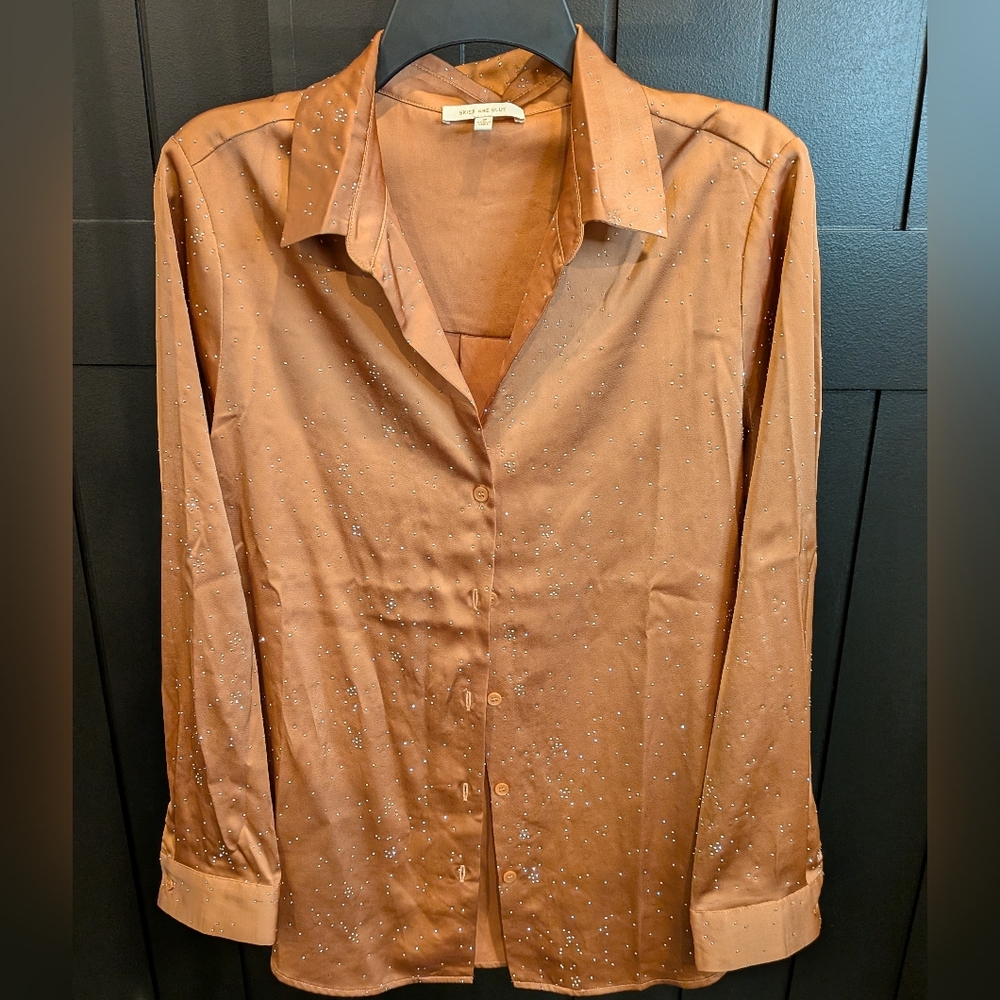 Skies Are Blue Copper Shirt with Silver Accents